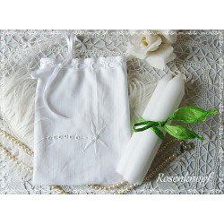 Wäschebeutel Brotbeutel WHITE-ROMANCE Weiß Shabby