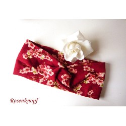 Damen Haarband Stirnband Dunkelrot Rosa E*