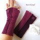 Damen Armstulpen Bordeaux Erika Walk Pulswärmer E*