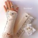 Damen Armstulpen Ivory Pulswärmer Hochzeit Walk E*