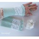Walkstulpen A DREAM in MINT Brautstulpen Spitze Rose