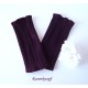 Damen Armstulpen Aubergine Pulswärmer Stretch *