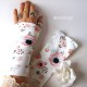 Damen Pulswärmer Armstulpen Stretch Weiß Rosa Hochzeit *