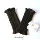 Damen Armstulpen Dunkelbraun Pulswärmer Upcycling Stretch *