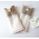 Damen Armstulpen Ivory Sand Hochzeit Walk Pulswärmer *