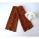 Damen Armstulpen Rostbraun Pulswärmer Spitze Extralang *