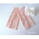 Damen Armstulpen Pulswärmer Hochzeit Apricot Spitze *