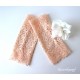 Damen Armstulpen Pulswärmer Hochzeit Apricot Spitze *