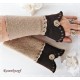 Damen Armstulpen Pulswärmer Walk Sand Braun E*