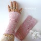 Damen Armstulpen Pulswärmer Rosa Hochzeit *
