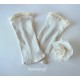 Armstulpen Damen Pulswärmer Ivory Hochzeit Stoff *