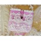 Handtasche Braut Rosa Ivory Spitze
