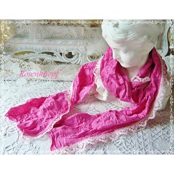 Schal Tuch Pink Rosa Hochzeit Damen *