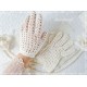 Fingerhandschuhe Ivory Braut Vintage