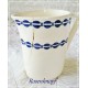 Shabby Keramik Set 3tlg Vintage Creme Blau Rarität