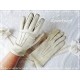 Fingerhandschuhe Leder Damen Hellbeige *