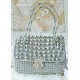 Tasche SILVERY GLEAM Vintage Brauttasche Silber