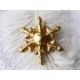 Anhänger Schneeflocke Gold 