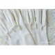 Stoffhandschuhe VINTAGE-LADY Weiß Brauthandschuhe