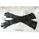 Fingerhandschuhe Schwarz Damen Vintage