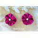 Ohrringe Brautschmuck Bordeaux Perlen