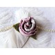 Ansteckblüte Rose Rosa Beige Brosche Schmuck