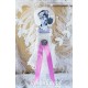 Figur BELLE FEMME Ivory Pink Tüll Perlen Spitze Shabby Vintage