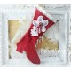 Nikolausstiefel Rot Shabby