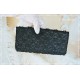 Clutch Abendtasche Schwarz Vintage