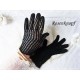 Fingerhandschuhe Damen Schwarzblau Vintage