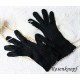Handschuhe VINTAGE LADY Schwarzblau Gehäkelt Gr.S