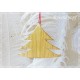 4er Set Tannenbaum Anhänger Stroh