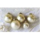 Glaskugel Mattgold Baumschmuck 