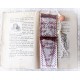 Lesezeichen Ivory Weinrot Shabby