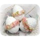 Osterei Ei Shabby Weiß Ostern Rosé E*