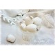 Stoffpflaume Ivory Leinen Shabby