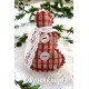 Schneemann Weihnachten Rot Weiß Shabby