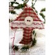 Pilz Weihnachten Rot Weiß Shabby