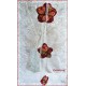 Girlande Windspiel Shabby Blume Weinrot