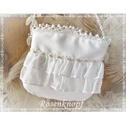 Handtasche Brauttasche Weiß 