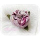Ansteckblüte Rose violett Weinrot Brosche Schmuck