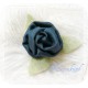 Ansteckblüte Rose Petrol Brosche Brautschmuck