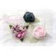 Ansteckblüte KLEINE ROSE Brosche Rosa Brautschmuck