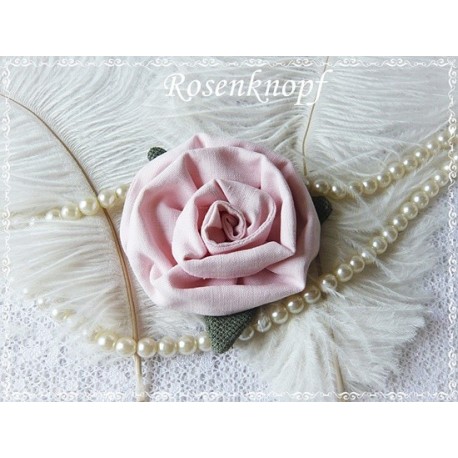 Ansteckblüte ROSE Rosa Brosche Brautschmuck