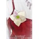 Ansteckblüte Brosche Ivory Rosa Brautschmuck