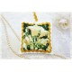 Lavendel Duftkissen Shabby Grün Rose