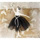 Ballerina Schwarz Weiß Shabby Tänzerin    K