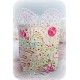 Windlicht Lichtbeutel Rosa Weiß Paisley