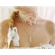 Halsband Brautschmuck Ivory Apricot