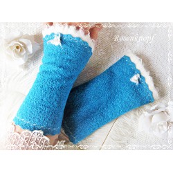 Walkstulpen Armstulpen Blau